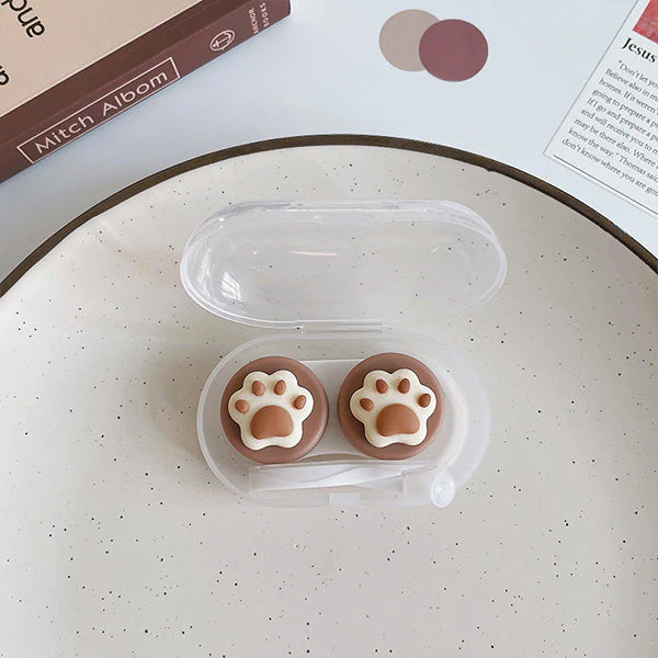 3D Chocolate Brown Mini Transparent Travel Lens Case - Image 11