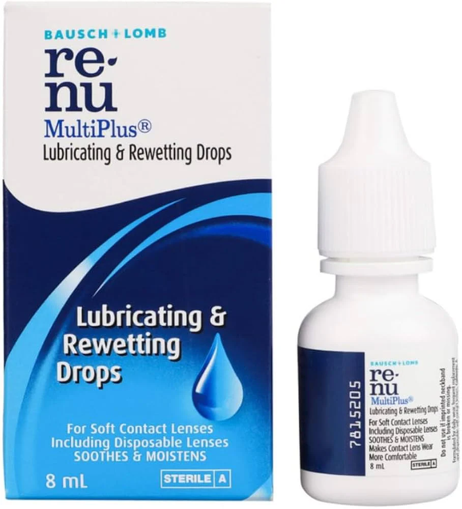 Bausch Lomb Renu MultiPlus Lubricating and Rewetting Drops 8ml