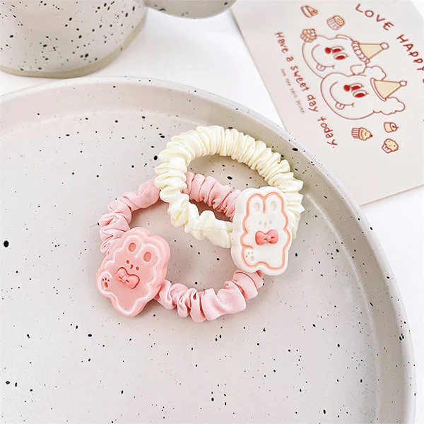 Bunny Fabric Hair Tie - Image 2