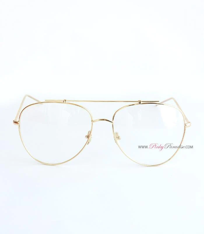 Clear Aviator Glasses - Image 7