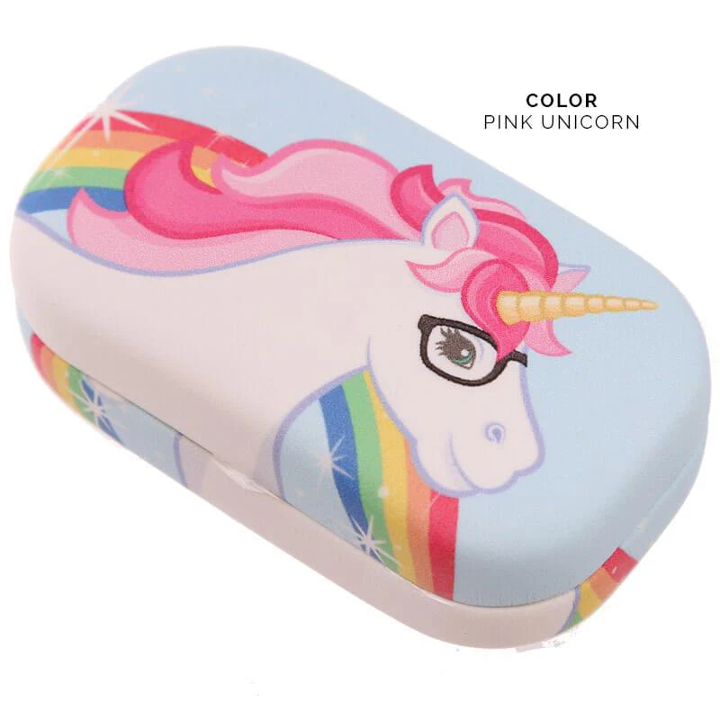 Enchanted Rainbow Unicorn Contact Lens Case - Image 4