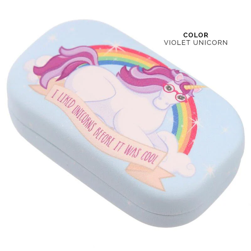 Enchanted Rainbow Unicorn Contact Lens Case - Image 6