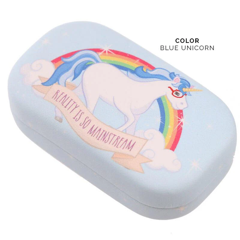 Enchanted Rainbow Unicorn Contact Lens Case - Image 7
