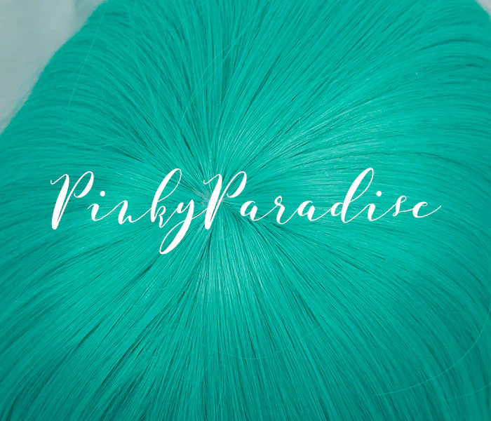 Green Teal Long Straight 90cm - Image 3