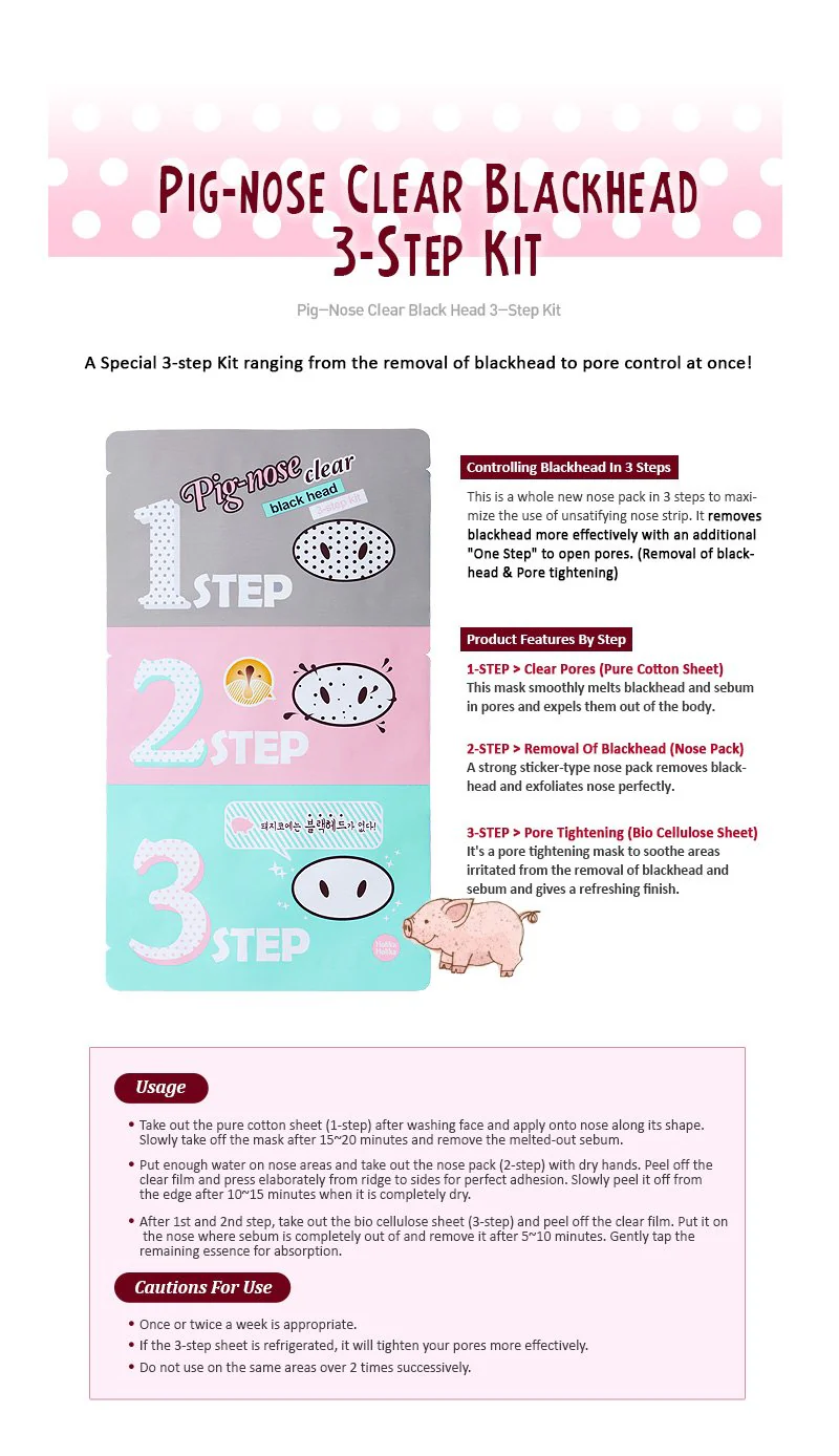 Holika Holika Pig Nose Clear Black Head 3-Step Kit - Image 2