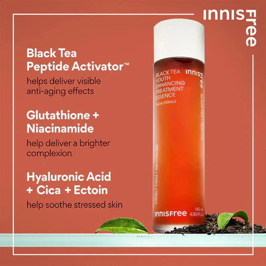 Innisfree Black Tea Youth Enhancing Treatment Essence - Image 5