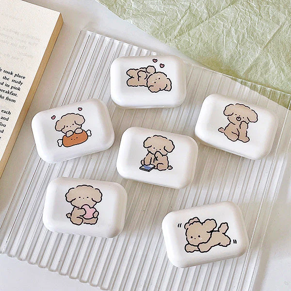 Lovely Korean Puppy Travel Lens Case