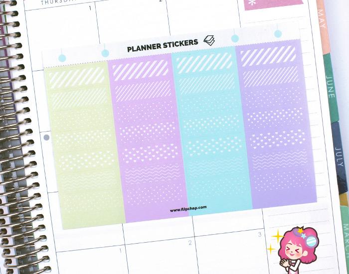 Pastel Quarter Box Stickers - Image 2