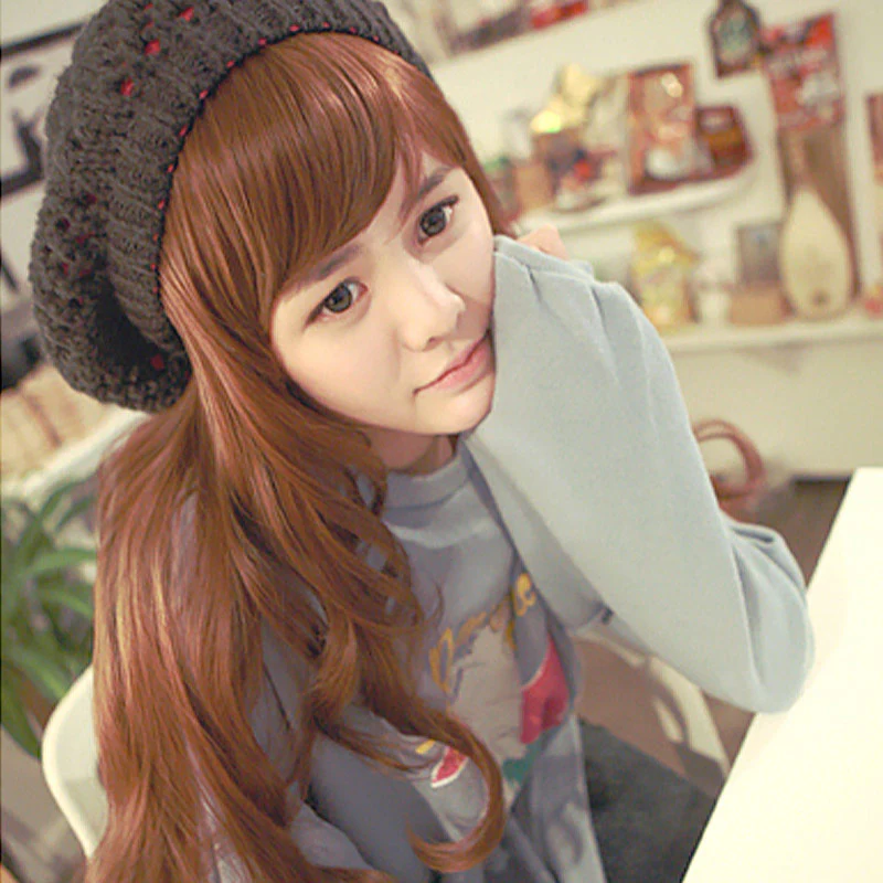 Premium Wig Sweet Spoon No1 Soft Curly Hair (Red Brown)