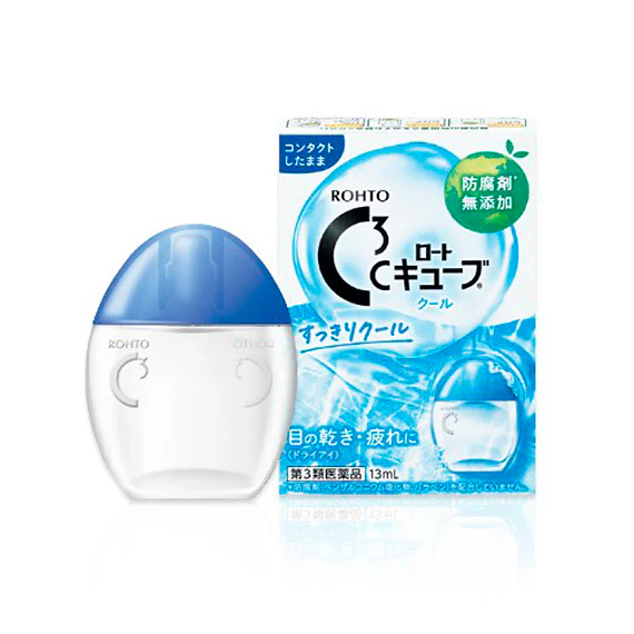 Rohto C3 Cube Cool Charge Eye Drops (for contact lenses)