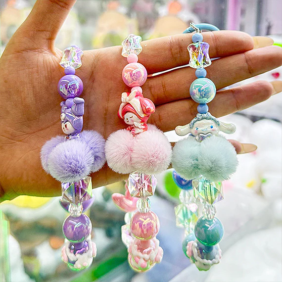 Sanrio Beaded Charm Phone Wrist Strap - Image 4