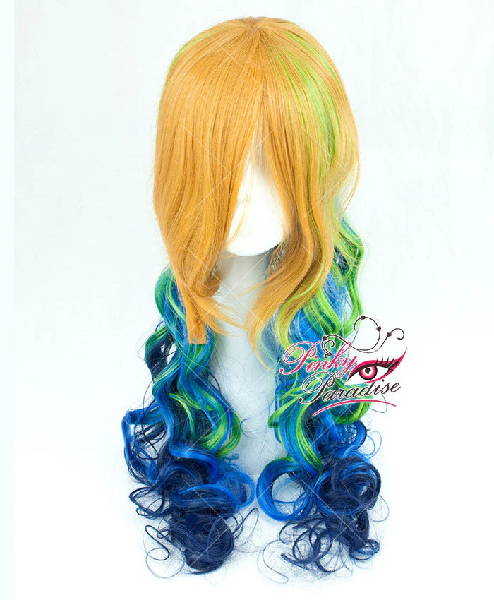 Tri Tone Golden Blonde Long Wavy 80cm - Image 2